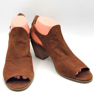 Luck Brand Brown Peep-Toe Women's Shoes SIZE 8. #1406‎